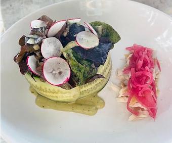 Product: Tides Smoked Sturgeon Salad - Walter Hansel Wine & Bistro in Santa Rosa, CA French Restaurants
