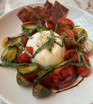 Product: Burrata Di Stefano - Walter Hansel Wine & Bistro in Santa Rosa, CA French Restaurants
