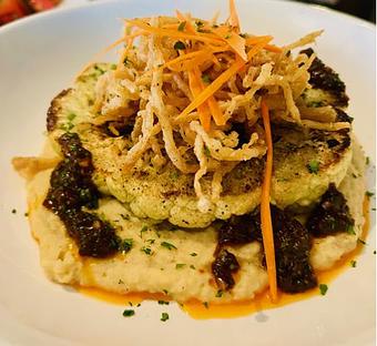 Product: Roasted Cauliflower Steak - Walter Hansel Wine & Bistro in Santa Rosa, CA French Restaurants