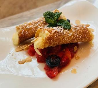 Product: Passion Fruit Custard Cannoli - Walter Hansel Wine & Bistro in Santa Rosa, CA French Restaurants