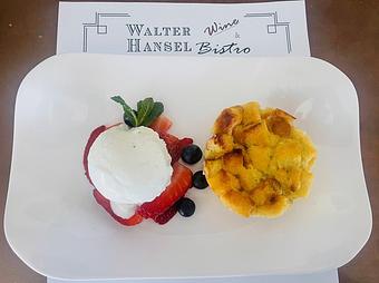 Product: Sourdough Bread Pudding - Walter Hansel Wine & Bistro in Santa Rosa, CA French Restaurants