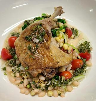 Product: Liberty Farms Confit Duck Leg - Walter Hansel Wine & Bistro in Santa Rosa, CA French Restaurants