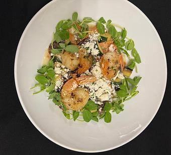 Product: Wild Mushroom Pasta with Prawns - Walter Hansel Wine & Bistro in Santa Rosa, CA French Restaurants