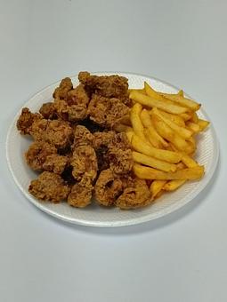 Product: Fried Gizzard with Fries - Wing King OF Fletcher in Fletcher - Tampa, FL American Restaurants