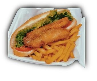 Product: Tilapia Sandwich - Wing King OF Fletcher in Fletcher - Tampa, FL American Restaurants