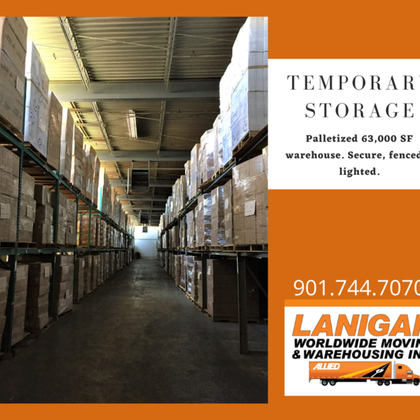 Temporary Storage in Memphis - Moving Services -  Lanigan Worldwide Moving & Warehousing