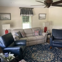 Living Room - Stone Country Cottage Lancaster, Kentucky -  Martin Durr Caldwell Interior Design