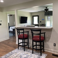 Kitchen Bar - Stone Country Cottage Lancaster, Kentucky -  Martin Durr Caldwell Interior Design