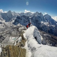 Climbing through rope