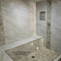 Custom Steam Shower Installer - Photos of Our Business -  Action Shower Pan & Steam Shower Company