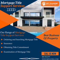 Are you facing lack of time and resources to investigate property records? No worries! We outsource mortgage title support services for lenders compan