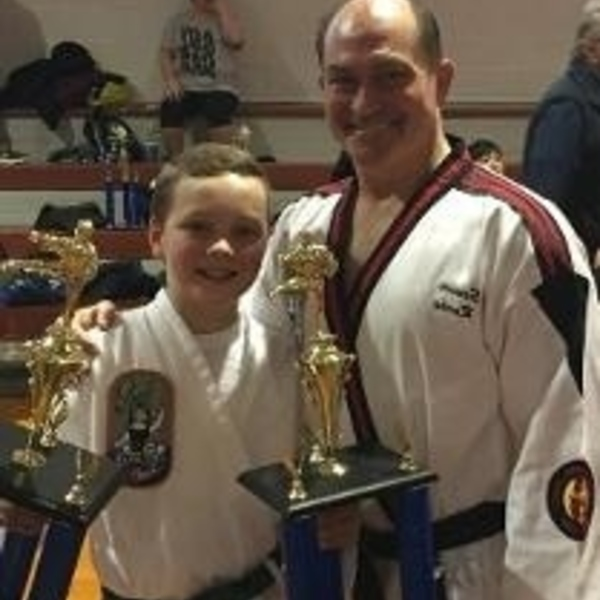 One of Rocky's students after a competition - Photos of Our Business -  Rocky's Dojo & Gym