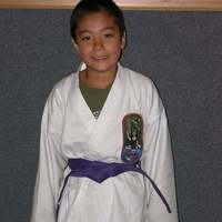 A karate student at Rocky's dojo - Photos of Our Business -  Rocky's Dojo & Gym