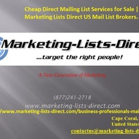 A consumer mailing list select is a demographic or geographic filter you can apply to the national consumer database. These types of lists typically h