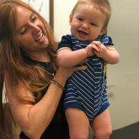 Dr. Nat with baby
