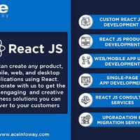 Ace Infoway is the Adaptive company for the React JS Development Services with Custom React Web / App Design, ReactJS Consulting & Single-Page Applica