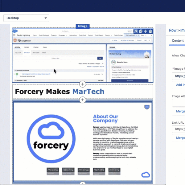 Forcery new Pardot Email Builder - NYC's top Pardot Consultants -  Forcery Salesforce + Pardot Consultants NYC