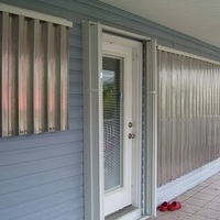 Our clear hurricane panels are the clearest and strongest on the market! The corrugated panels have almost no distortion and the flat panels are clear