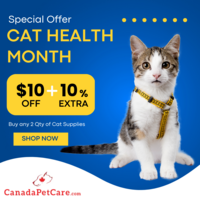 Cat Health Month: Get $10 OFF + Extra 10% Discount