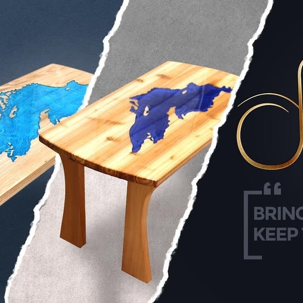 River table - Custom coffee table - Photo (149011)