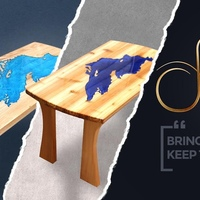 River table - Custom coffee table - Photo (149011)