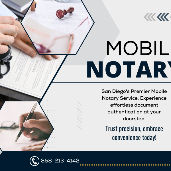 Mobile Notary - Photos of Our Business -  San Diego Instant Mobile Notary