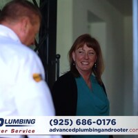 Advanced Plumbing and Rooter, with another happy customer!