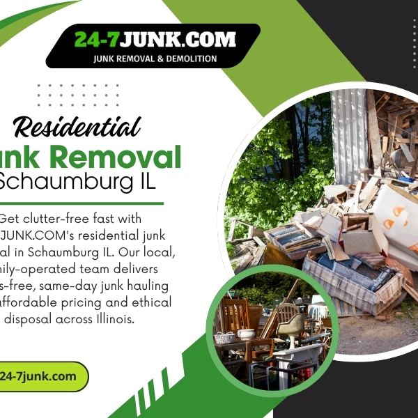 Schaumburg IL Residential Junk Removal - Photos of Our Business -  24-7JUNK.com: Junk Removal & Demolition