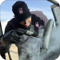 Steam cleaning a vehicle interior in Murray Utah