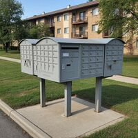Secure commercial community mailbox bank installation by local locksmith services at Chris Locksmith NJ. Call (609) 309-0385