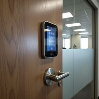 Commercial smart touchscreen access control & door lever installation in Irmo, SC. Call Us (803) 889-0977